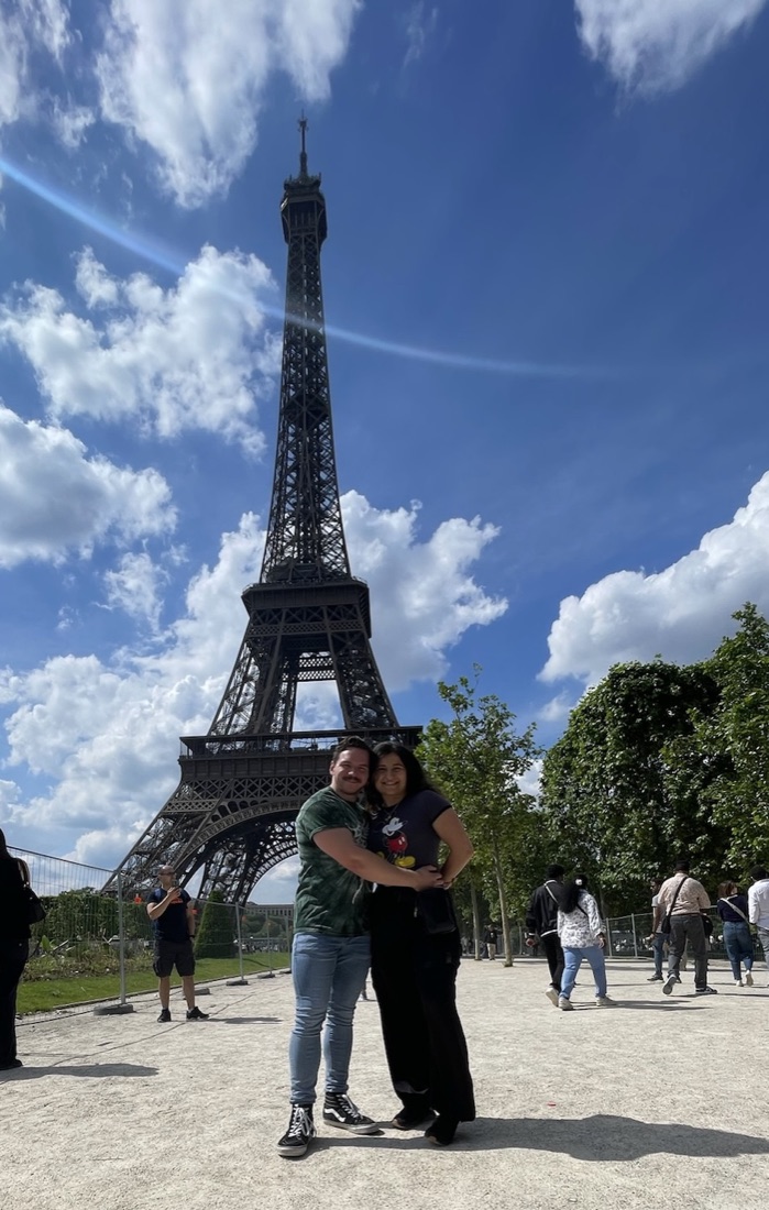 Briana Hristova traveling in Paris